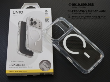 Ốp dẻo UNIQ LifePro Xtreme Crystal Clear iPhone 18 Pro / iPhone 17 Pro 6.3"